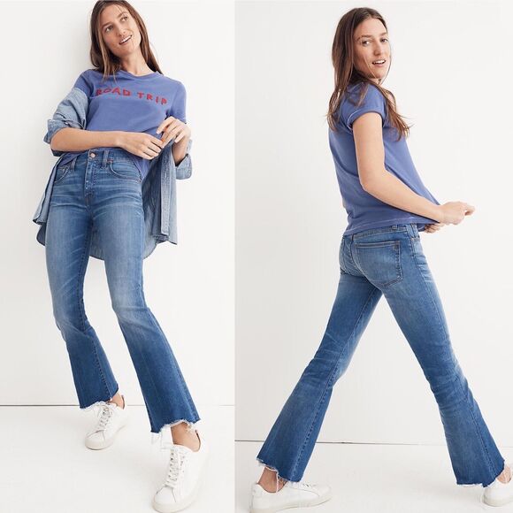 Madewell Size 23 Cali Demi-Boot Jeans Destructed-Hem Edition Style H5900 - Picture 1 of 11